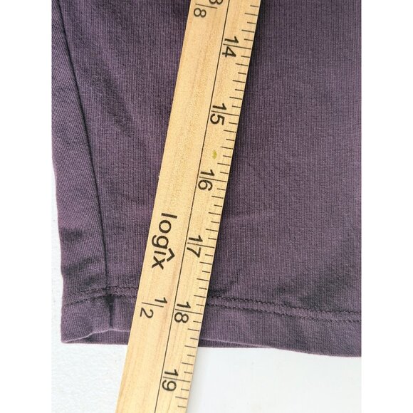 Garnet Hill Midi Dress Womens M Purple 3/4 Sleeve Comfort Stretch Casual - Picture 8 of 9